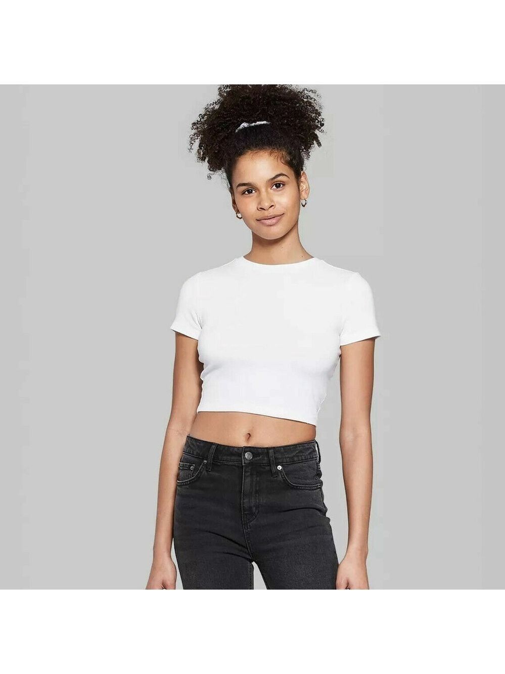 Wild Fable White Crop Top